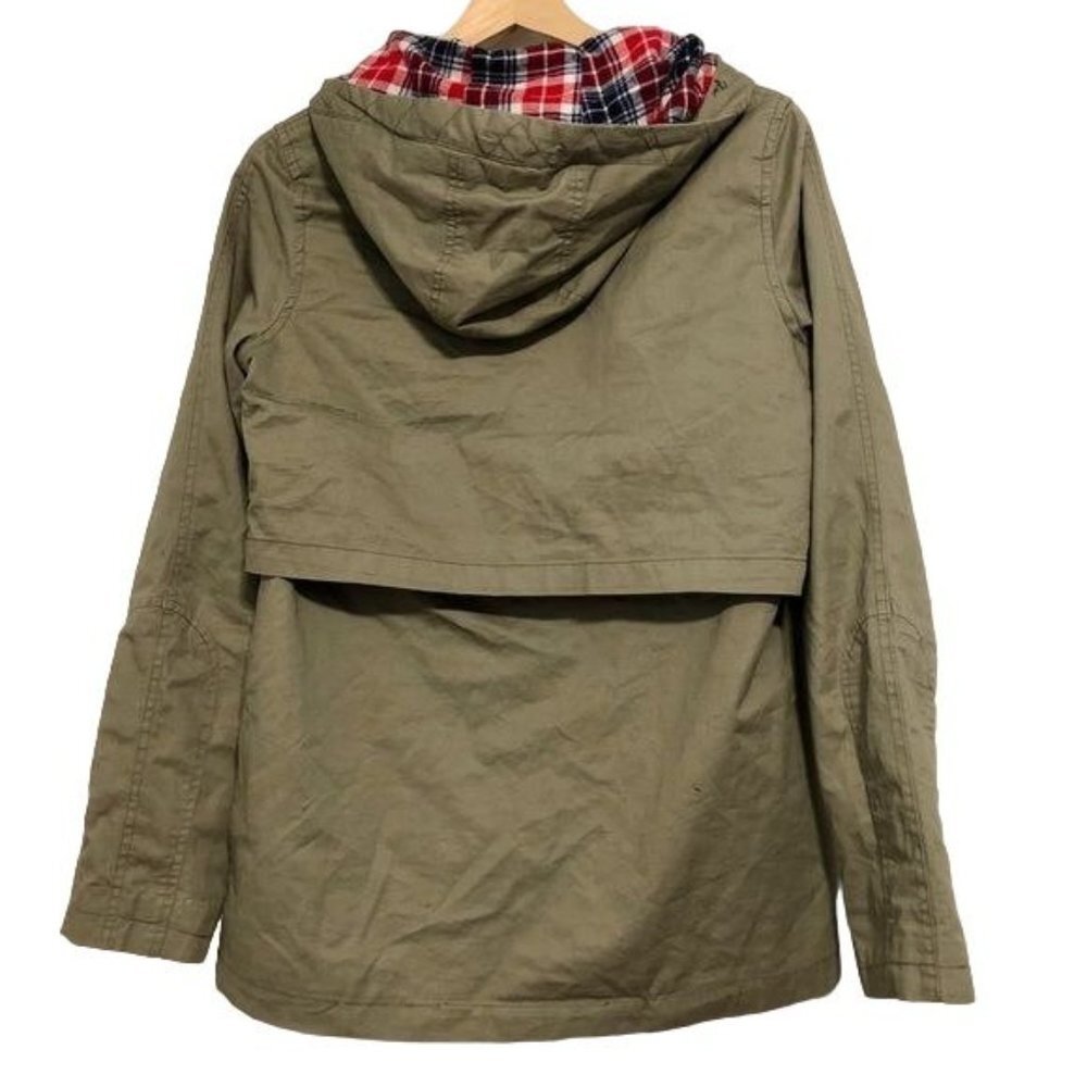 AINA BE Long Sleeve Olive Green Zipper Up Button Up Utility Jacket Coat Size Sm - Picture 5 of 8